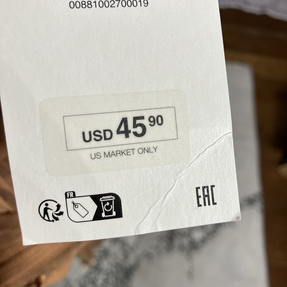 Zara One Shoulder Top NWT Striped Brown Tie Waist Beaded Sleeve Womens Sz XS - Picture 8 of 10